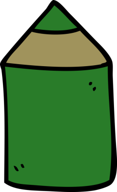 Bir insan tarafından çizilmiş karalama renkli kalem.