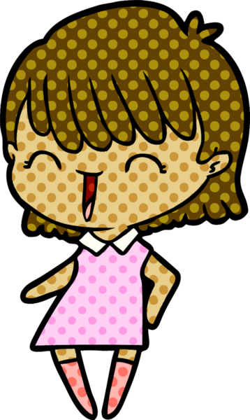 Bir insan tarafından çizilmiş karikatür kadın.