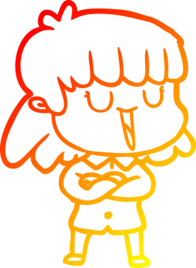 Bir insan tarafından çizilmiş bir karikatür kadın çizimi