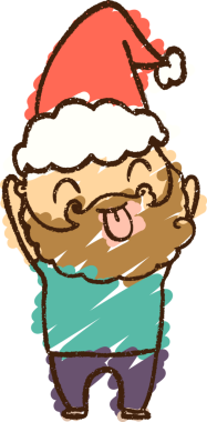 Bir insan tarafından çizilen Noel Adam Tebeşiri