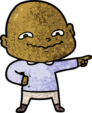 Bir insan tarafından çizilmiş ürkütücü bir çizgi film.