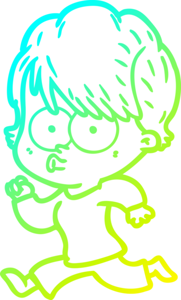 Bir insan tarafından çizilmiş bir karikatür kadın çizimi.