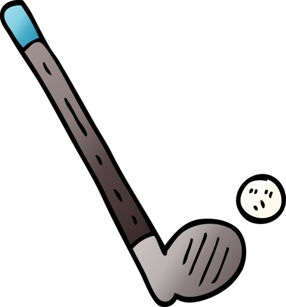 Bir insan tarafından çizilmiş karalama golf sopası.