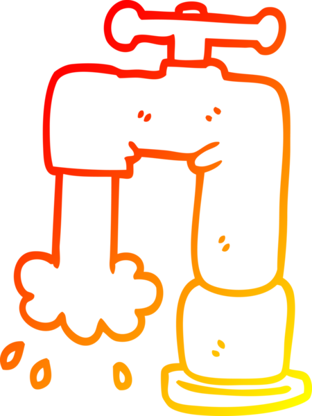 Bir insan tarafından çizilmiş bir karikatürün sıcak gradyan çizimi