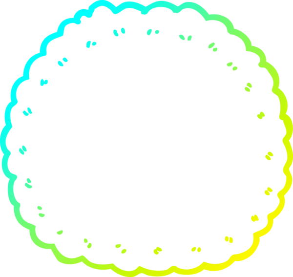 Bir insan tarafından çizilmiş bir çizgi film bisküvisi.