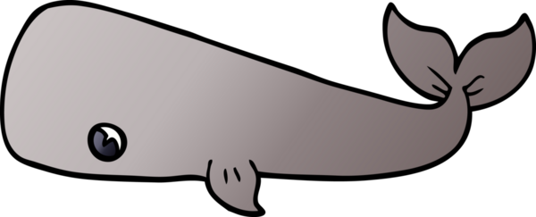 Bir insan tarafından çizilmiş karalama balinası.