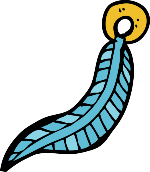 bir insan tarafından çizilmiş karikatür tüyü anahtarlığı