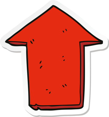 Bir insan tarafından çizilmiş bir çizgi filmin çıkartması.