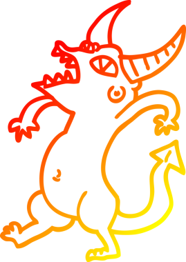 Bir insan tarafından çizilmiş bir cadılar bayramı çizgi filminin sıcak çizgi çizimi