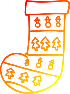 Bir insan tarafından çizilmiş bir karikatür çiziminin sıcak gradyanı.