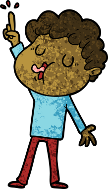 Bir insan tarafından çizilmiş çizgi film şarkıcısı.