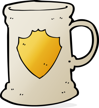 Bir insan tarafından çizilmiş eski bir karikatür.