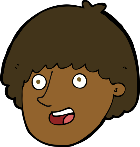 Bir insan tarafından çizilmiş mutlu erkek yüzü.