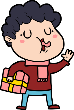 Bir insan tarafından çizilmiş çizgi film şarkıcısı.