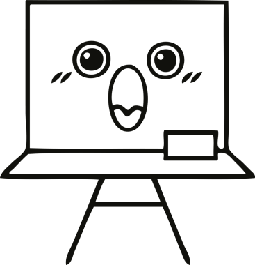 Bir insan tarafından çizilmiş beyaz bir karikatür.