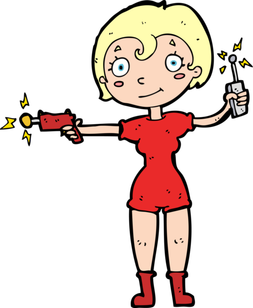 Bir insan tarafından çizilmiş gelecekteki uzay kızı.