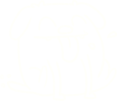 Bir insan tarafından çizilen Köpek Tebeşiri