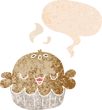 Bir insan tarafından çizilmiş grunge dertli retro biçimli konuşma baloncuklu şirin çizgi film turtası