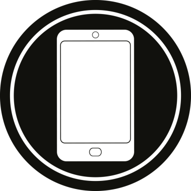 bir insan tarafından çizilmiş cep telefonu grafiksel sembolü