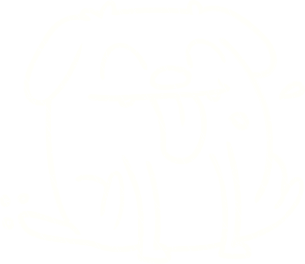 Bir insan tarafından çizilen Köpek Tebeşiri