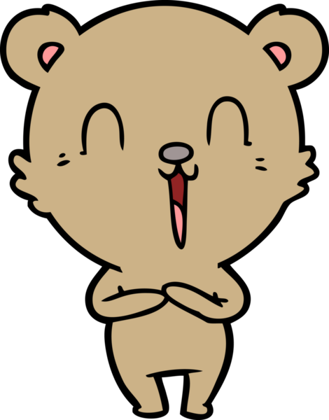 Bir insan tarafından çizilmiş bir çizgi film karakteri.