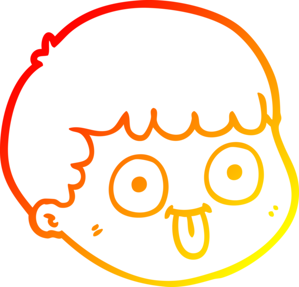 Bir insan tarafından çizilen çizgi film karakterinin sıcak çizgi çizimi