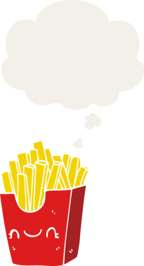 Bir insan tarafından çizilmiş düşünce baloncuğuyla kutuda kızaran çizgi film.