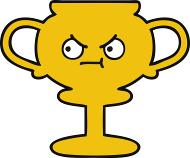 Bir insan tarafından çizilmiş sevimli bir kupa karikatürü.