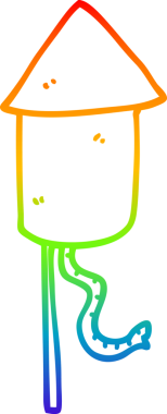 gökkuşağı gradyan çizgisi bir insan tarafından çizilmiş havai fişek çizgi