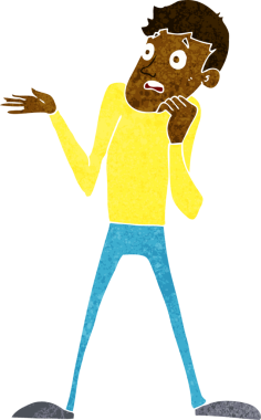 bir insan tarafından çizilmiş sinirli bir adam.