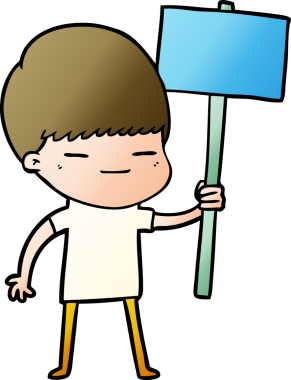 Bir insan tarafından çizilmiş kendini beğenmiş bir çocuk.