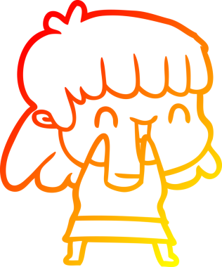 Bir insan tarafından çizilmiş bir karikatür kadın çizimi