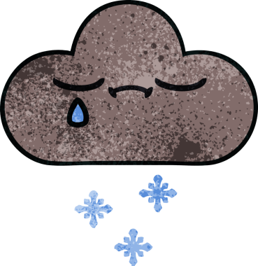 Bir insan tarafından çizilmiş fırtına kar bulutunun retro grunge dokusu