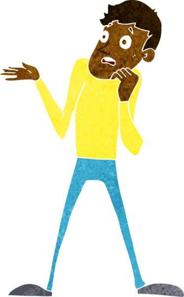 bir insan tarafından çizilmiş sinirli bir adam.