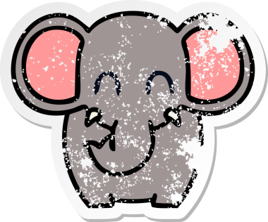 Bir insan tarafından çizilmiş garip bir el çiziminin sıkıntılı çıkartması.