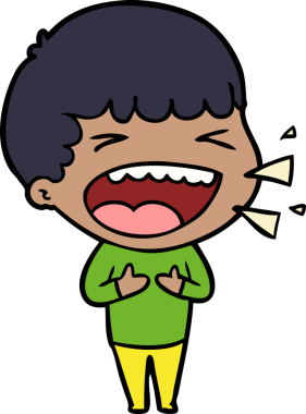 Bir insan tarafından çizilmiş gülen adam.