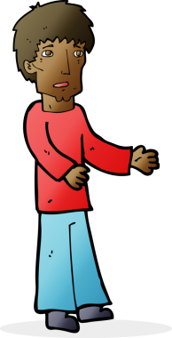 Bir insan tarafından çizilmiş bir karikatürist.