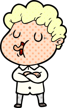 Bir insan tarafından çizilmiş çizgi film şarkıcısı.