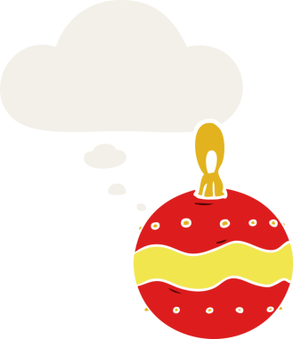 Düşünce baloncuğuyla süslenmiş bir insan tarafından çizilmiş bir karikatür.