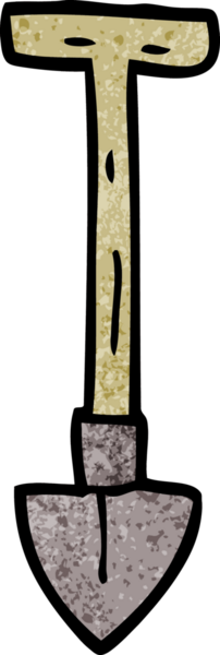 bir insan tarafından çizilmiş karalama küreği