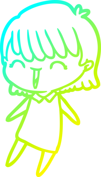 Bir insan tarafından çizilmiş bir karikatür kadın çizimi.