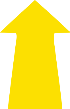 Bir insan tarafından çizilmiş tuhaf çizgi film oku.