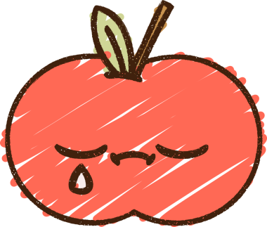 Bir insan tarafından çizilen meyve tebeşiri.