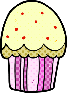 Bir insan tarafından çizilmiş bir kek.