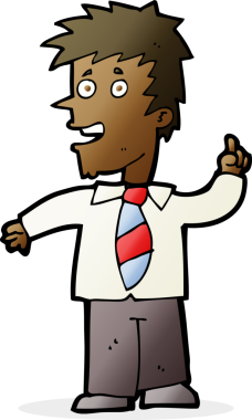 Bir insan tarafından çizilmiş bir fikri olan çizgi film adamı.