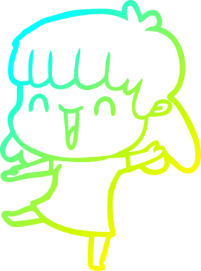 Bir insan tarafından çizilmiş bir karikatür kadın çizimi.