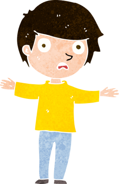 Bir insan tarafından çizilmiş el çizimi karikatür