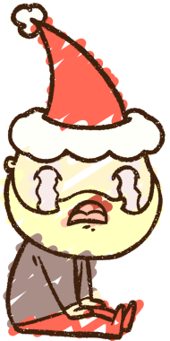 Bir insan tarafından çizilen Noel Adam Tebeşiri