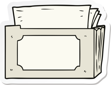 Bir insan tarafından çizilmiş dosyaların çizgi film klasörünün etiketi