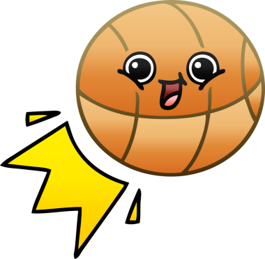 Bir insan tarafından çizilmiş bir topun gölgeli çizgi filmi.